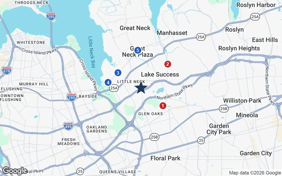 Area map of Brandywine at the Savoy by Monarch with the nearest hospitals and LIRR stations