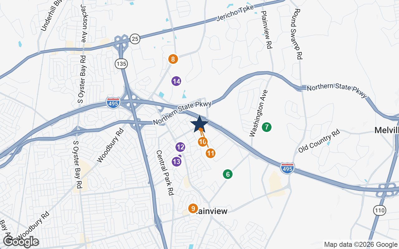 Close-up map of Somerset Gardens by Chelsea Senior Living with nearby parks, shops, pharmacies and places of worship